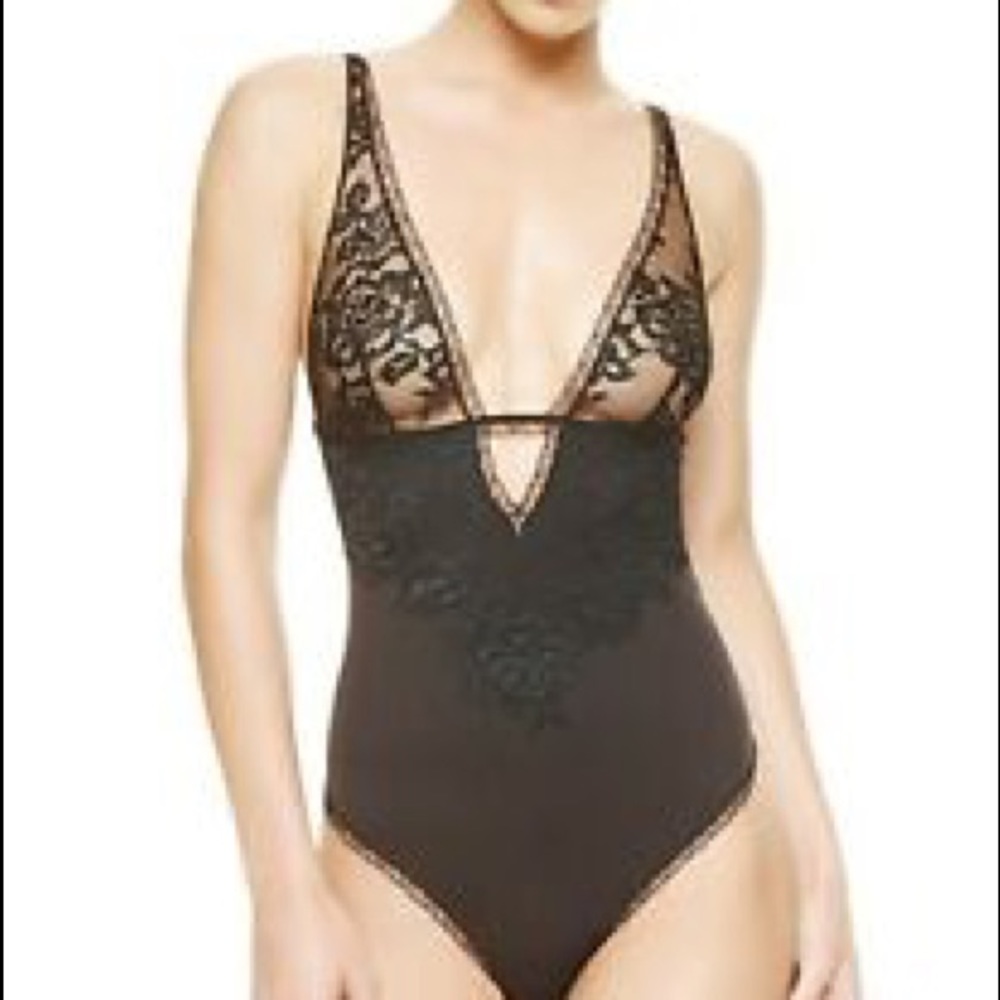 La Perla Privilege Black Bodysuit